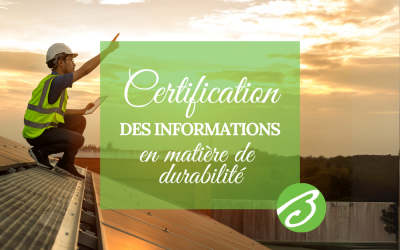 Certification des Informations en Matière de Durabilité